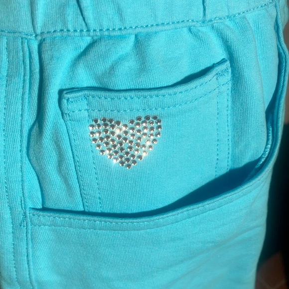 🩵🩳Dream Jeans by Quacker Factory Aqua Blue Skort 3 Pockets & Rhinstones Sz L - Picture 3 of 7